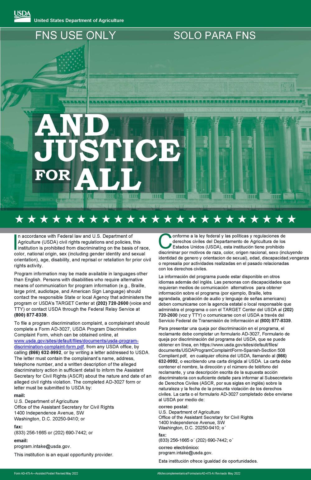 Nondiscrimination statement
