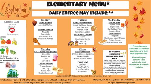 September Menu