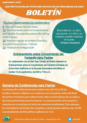 Septiembre Boletín - spanish (1)