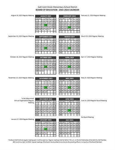 2023-24 Board Calendar