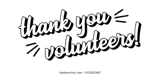 Thank you Volunteers!